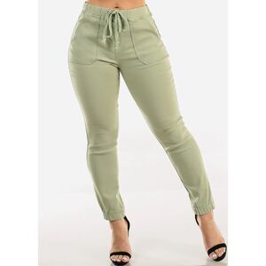 Juicy Couture Green Melon Laguna Skinny Drawstring Pant Size 27"‎ NWT